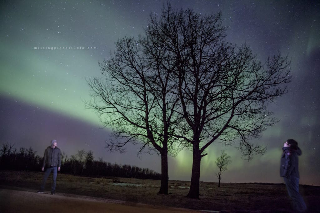 Edmonton Photographer Shooting under the Northern Lights