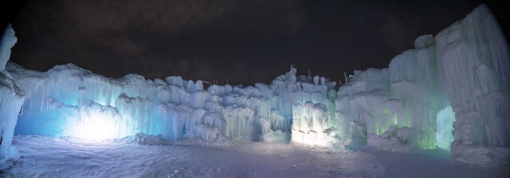 edmonton ice castles panorama